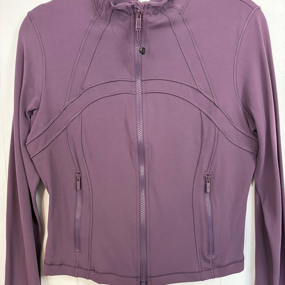 Lululemon Define Cropped Jacket Nulu Size 12 Grape Thistle Purple LW3HB5S GPTH - Picture 7 of 11